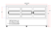 Coldline DC80-SS 80" Stainless Steel Curved Glass Refrigerated Deli Display Case - TheChefStore.Com