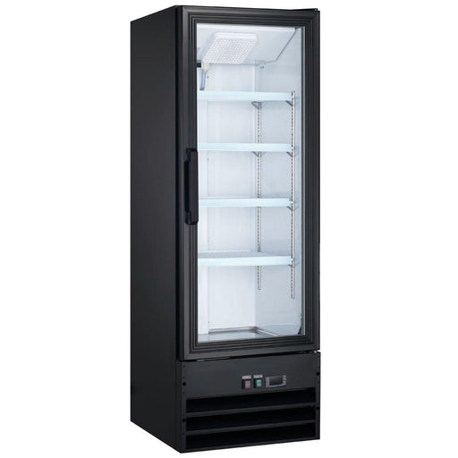 Coldline G10-B 21″ Single Glass Swing Door Merchandiser Refrigerator, Black - TheChefStore.Com