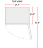 Coldline G5-B 24" Countertop Swing Door Merchandising Refrigerator, Black - TheChefStore.Com