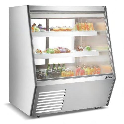 Coldline HDL-48 48" Refrigerated Raw Meat Deli Case with Rear Storage, Slanted Glass - TheChefStore.Com