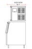 Coldline ICE400M-HA 22" 400 lb. Ice Machine Air Cooled Half Cube Modular with Bin - TheChefStore.Com