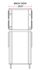 Coldline ICE500M-FA 30" 550 lb. Ice Machine Air Cooled Full Cube Modular with Bin - TheChefStore.Com