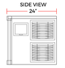 Coldline ICE500T-HA 30" 550 lb. Ice Machine Air Cooled Half Cube Modular - TheChefStore.Com