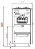 Coldline NEO-C3 Countertop Soft Serve Ice Cream Machine with Air Pump, 2 Hoppers and 3 Dispensers - TheChefStore.Com