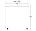 Coldline SD180 34" Flat Glass Top Display Ice Cream Freezer with 1 Basket, ETL - TheChefStore.Com