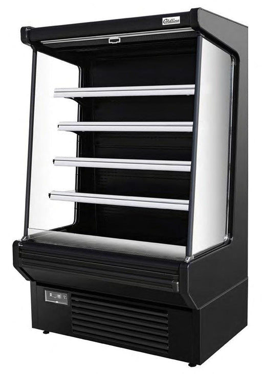 Coldline SOC-61-B 61" Open Air Refrigerated Display Merchandiser, 110V, Black, 27.6" Deep - TheChefStore.Com