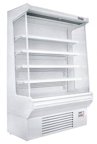 Coldline SOC-61-W 61" Open Air Refrigerated Display Merchandiser, 110V, White, 27.6" Deep - TheChefStore.Com