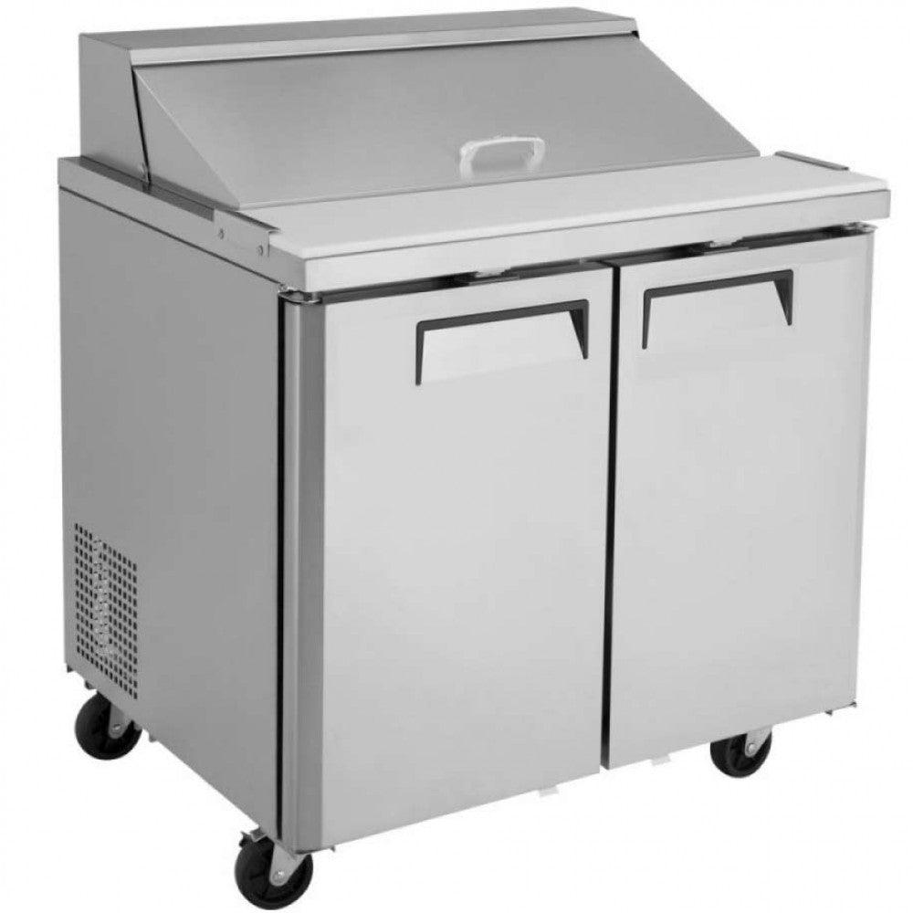 Coldline SP36 36" Bain Marie Sandwich Prep Table, 10 Pans - TheChefStore.Com