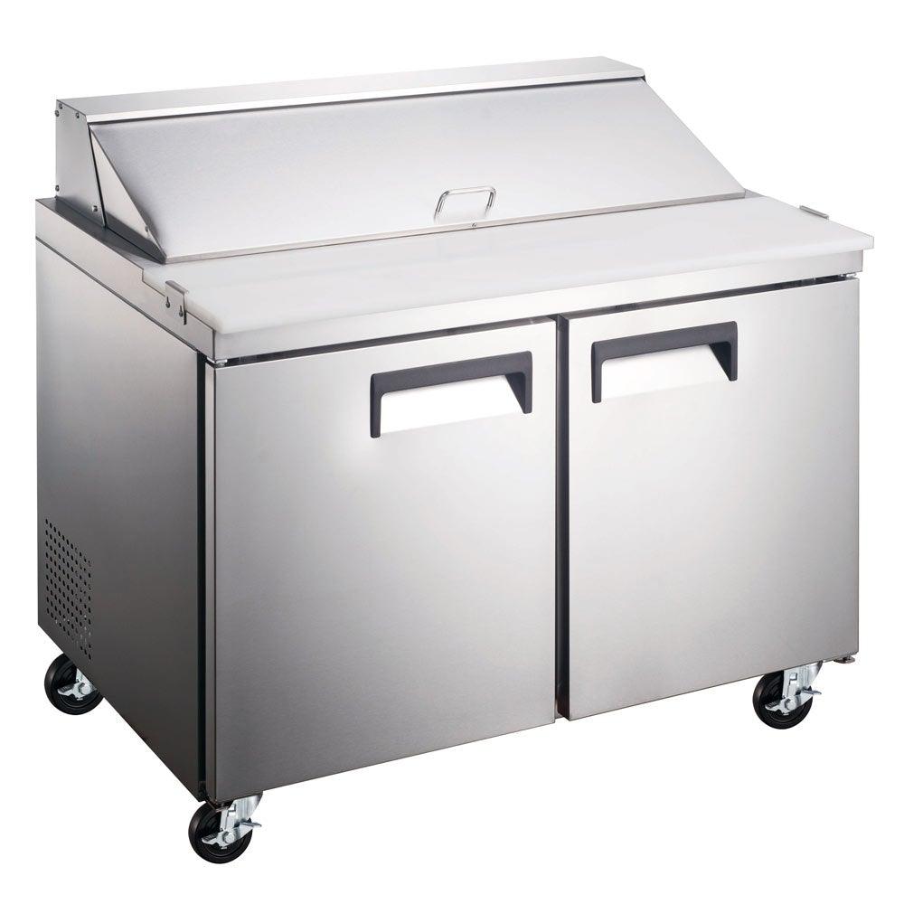 Coldline SP48 48" Bain Marie Sandwich Prep Table, 12 Pans - TheChefStore.Com