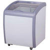 Coldline XS160 26" Curved Glass Top Display Ice Cream Freezer, 6.0 Cu. Ft. - TheChefStore.Com