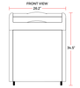 Coldline XS160 26" Curved Glass Top Display Ice Cream Freezer, 6.0 Cu. Ft. - TheChefStore.Com