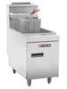 Cookline CTF2 Commercial 25 lb Natural Gas Stainless Steel Countertop Fryer - TheChefStore.Com