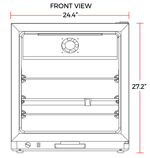 Marchia CF2 24" Compact Glass Door Freezer - TheChefStore.Com