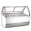 Marchia GIC-13 70" 13 Pan White Gelato Ice Cream Dipping Cabinet Display Freezer - TheChefStore.Com