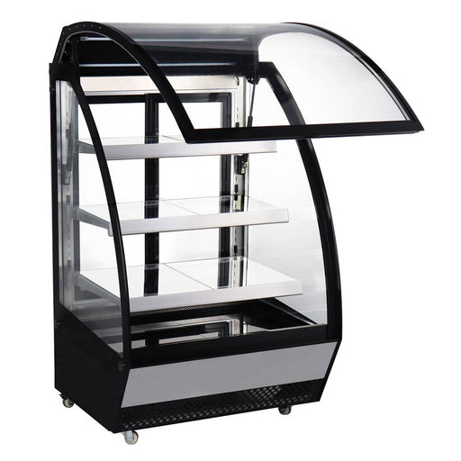 Marchia MBC36 36" Front Curved Lift-Up Glass Refrigerated Bakery Display Case - TheChefStore.Com