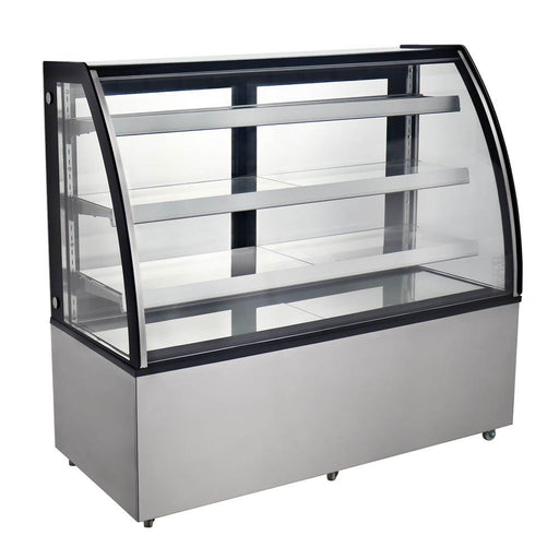 Marchia MBT72 72" Curved Glass Refrigerated Bakery Display Case - TheChefStore.Com
