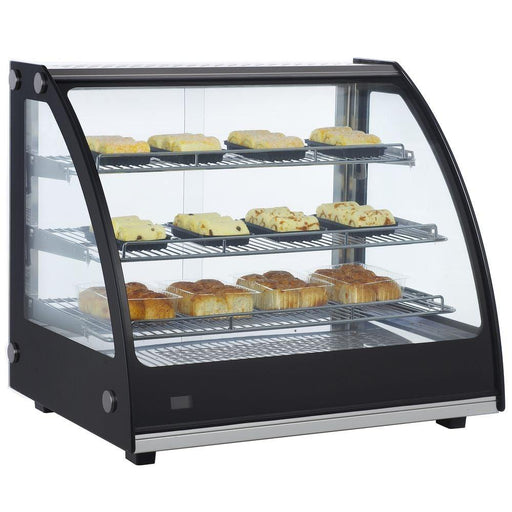 Marchia MHC131 27" Heated Curved Glass Countertop Display Case - TheChefStore.Com