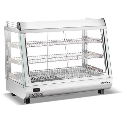 Marchia MHCC136 36" Heated Dual Access Countertop Display, Front & Rear Access, Stainless Steel - TheChefStore.Com