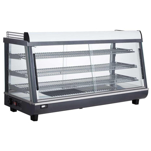 Marchia MHCC186 48" Heated Countertop Display Front and Rear Access Doors - TheChefStore.Com