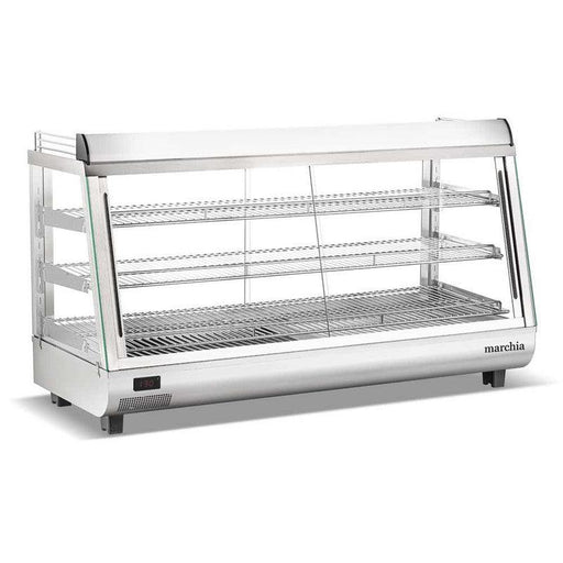 Marchia MHCC186 48" Heated Dual Access Countertop Display, Front & Rear Access, Stainless Steel - TheChefStore.Com