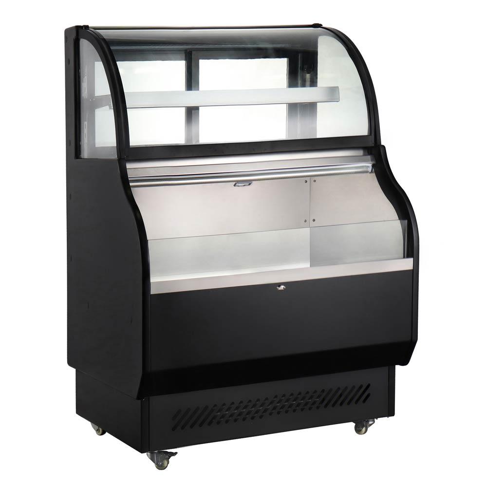 Marchia MSTAR40 40" Refrigerated Open Display Case with Refrigerated Glass Top - TheChefStore.Com