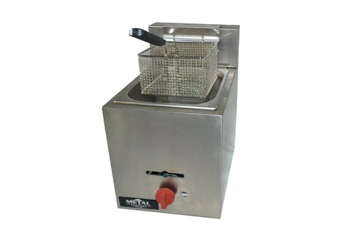 Metal Supreme F1BGVE Gas Countertop Fryer, 1 Basket, 9 Liter Capacity - TheChefStore.Com