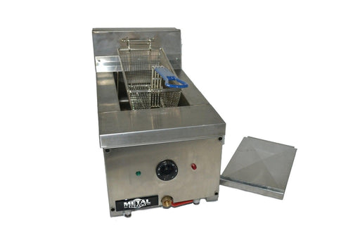 Metal Supreme FM2118E Electric Counter Top Fryer 9 Liter, 1 Basket with Drain, 220V - TheChefStore.Com