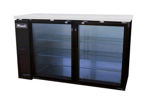 Migali C-BB60G-HC 60" Glass Door Back Bar Refrigerator, Competitor Series - TheChefStore.Com