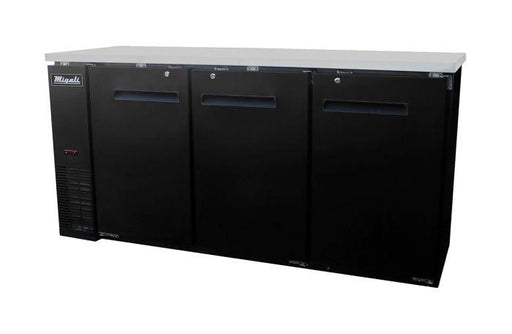 Migali C-BB72-HC 72" Solid Door Back Bar Refrigerator, Competitor Series - TheChefStore.Com