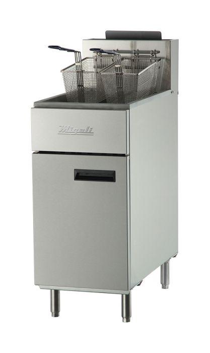 Migali C-F40-NG 40 lb Natural Gas Fryer - 102,000 BTU, Competitor Series - TheChefStore.Com
