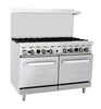 Migali C-RO8-LP 8 Burner Range, (2) Ovens, Liquid Propane - TheChefStore.Com