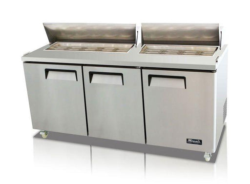 Migali C-SP72-18-HC 72" 18 Pan, Sandwich Prep Table, Competitor Series - TheChefStore.Com