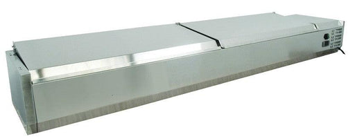 Omcan RS-CN-0009-PSS 78-inch Refrigerated Topping Rail with Stainless Steel Cover - TheChefStore.Com