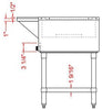 Prepline GST74-5O 74" Five Pan Open Well Gas Hot Food Steam Table with Undershelf - TheChefStore.Com
