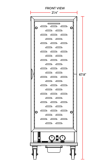Prepline MPN1836 Full Size 120v Heated Warming Holding Cabinet with Clear Door - TheChefStore.Com