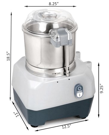 Prepline PCFP-3B Combination Food Processor with 3 Qt Stainless Steel Bowl, Continuous Feed and 4 Discs, 1HP - TheChefStore.Com