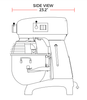 Prepline PHLM20B-T 20 Quart Heavy Duty Gear Driven Commercial Planetary Stand Mixer with Timer - TheChefStore.Com