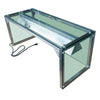 Prepline PSG-LT-48 48" Glass Sneeze Guard with Lamp Bulb for Steam Table - TheChefStore.Com