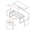 Prepline PSG-LT-48 48" Glass Sneeze Guard with Lamp Bulb for Steam Table - TheChefStore.Com