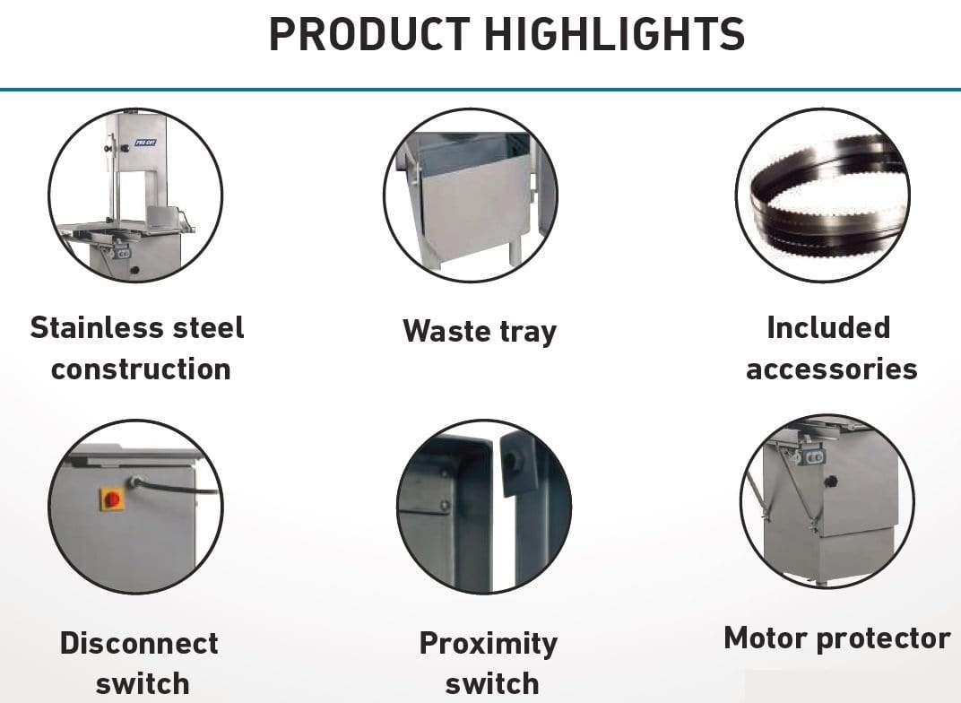 Pro-Cut KS-116-V2 Heavy-Duty Meat Band Saw, 1.5 HP, 220V - TheChefStore.Com