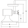 Sirman TC 22 E, Countertop Electric Meat Grinder, 1 1/4 HP - TheChefStore.Com