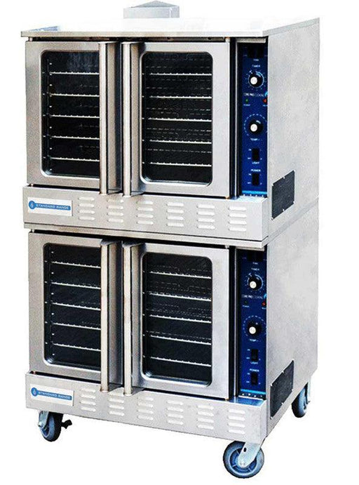 Standard Range SR-COG-DBL Gas Convection Oven, 6 burners, 108K BTU, Double Deck, Full Size, NG with LP Conversion Included - TheChefStore.Com