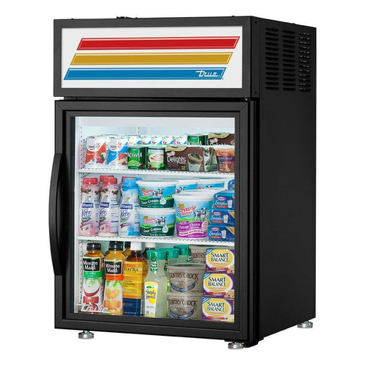 True GDM-05-HC~TSL01 Countertop Merchandiser Refrigerator, 24" Wide, 1 Door, 2 Shelves - TheChefStore.Com