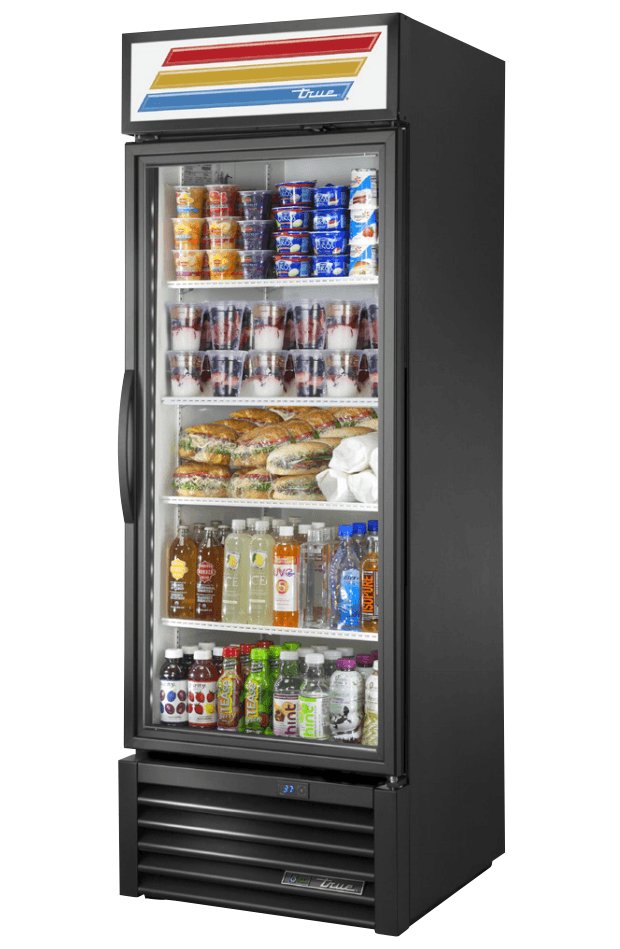 True GDM-23-HST-HC~TSL01 Merchandiser Refrigerator, 27" Wide, 1 Door, 4 Shelves - TheChefStore.Com