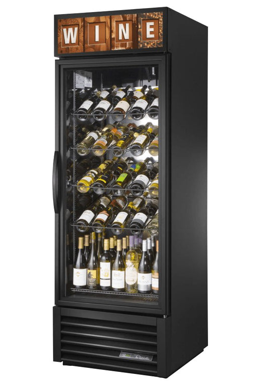 True GDM-23W-HC~TSL01 Reach-In Wine Refrigerator, 27" Wide, 1 Door, 5 Shelves - TheChefStore.Com