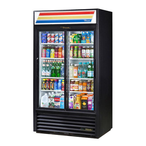 True GDM-37-HC-LD Merchandiser Refrigerator, 43 1/2" Wide, 2 Doors, 8 Shelves - TheChefStore.Com