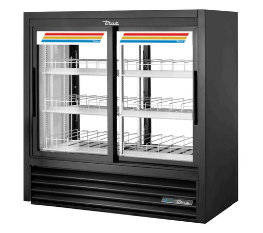 True GDM-41CPT-48-HC-LD Merchandiser Refrigerator, 2.21 </table> Daily Energy Use kWh, 2 Front/ 2 Back Doors, 6 Shelves - TheChefStore.Com