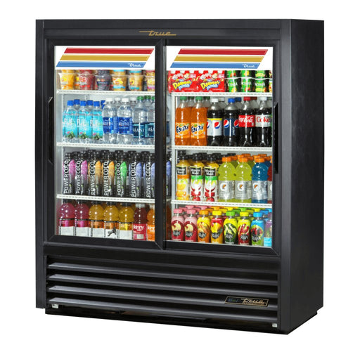 True GDM-41SL-54-HC-LD Merchandiser Refrigerator, 47 1/8" Wide, 2 Doors, 6 Shelves - TheChefStore.Com