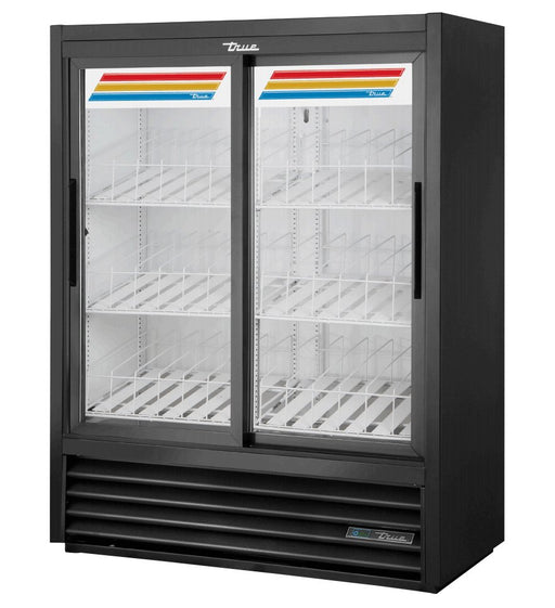 True GDM-41SL-60-HC-LD Merchandiser Refrigerator, 47 1/8" Wide, 2 Doors, 6 Shelves - TheChefStore.Com