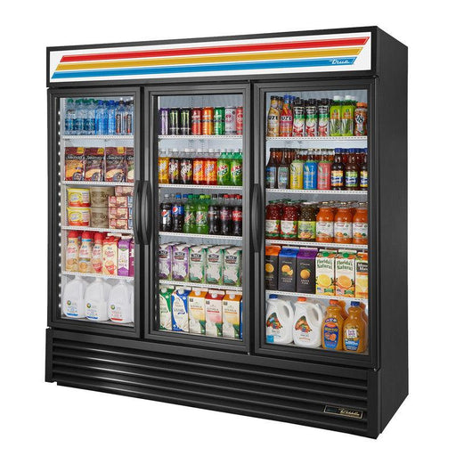 True GDM-72-HC~TSL01 Merchandiser Refrigerator, 78 1/8" Wide, 3 Doors, 12 Shelves - TheChefStore.Com